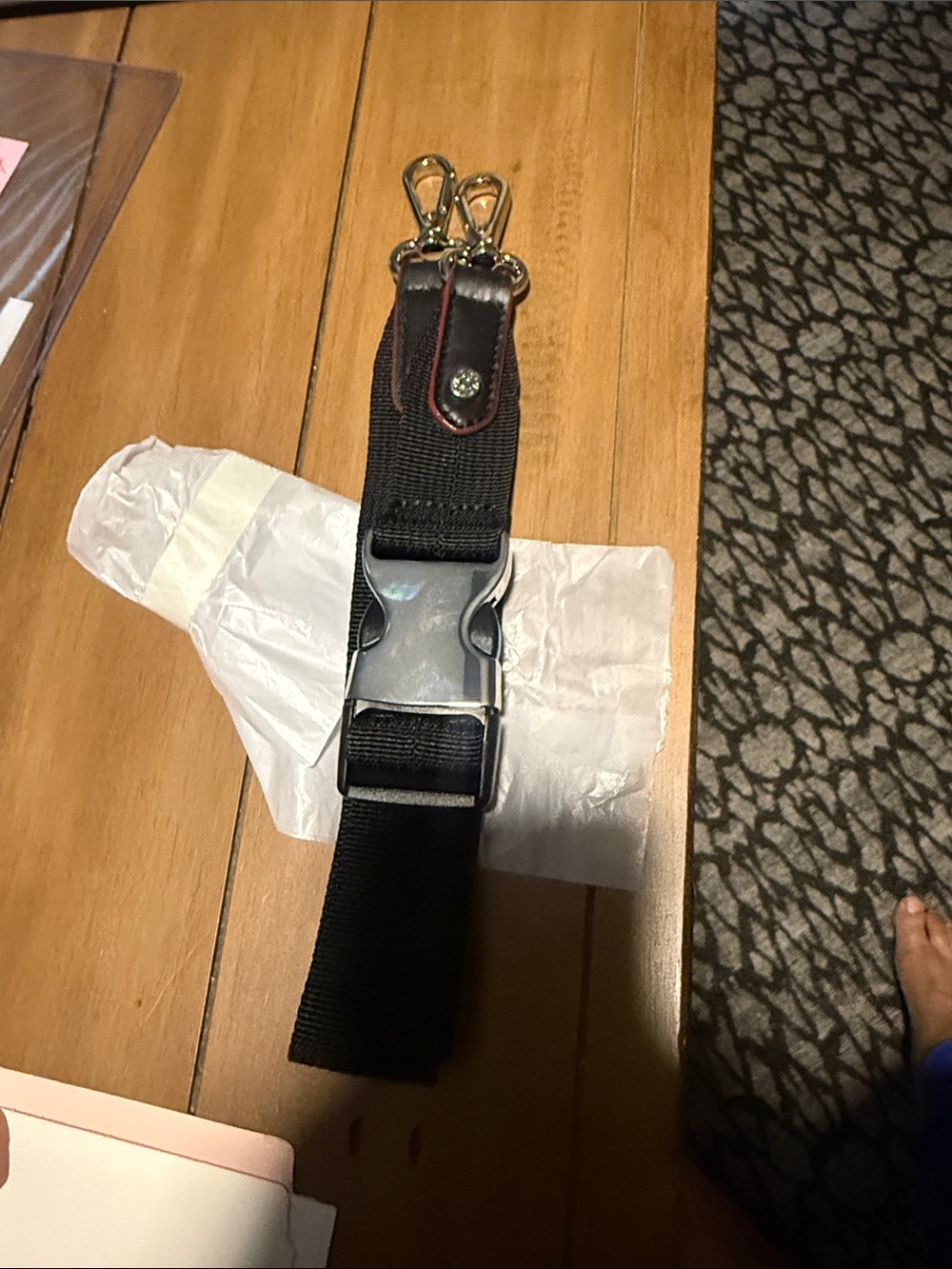Brand new Adjustable Black  Strap  can been worn around the waist MZ Wallace
